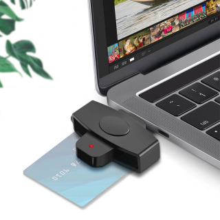 Устройство для чтения смарт-карт Type-C, портативное устройство для чтения SIM-карт и IC-карт, аксессуары для банковских и налоговых деклараций, поддержка Windows и OS.