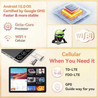 Yangi 2026 yil 10 dyuymli Android 15 klaviaturali planshet, 12 GB operativ xotira, 512 GB ROM, 7000 mA/soat batareya, 5G Wi-Fi, Bluetooth, HD IPS displey