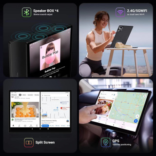 Eng yangi 14 dyuymli katta ekranli planshet kompyuter Android 14 planshet 16+512 GB telefon qo'ng'irog'i BT 5G Wifi paneli o'qish/nota musiqasi/oshxona uchun