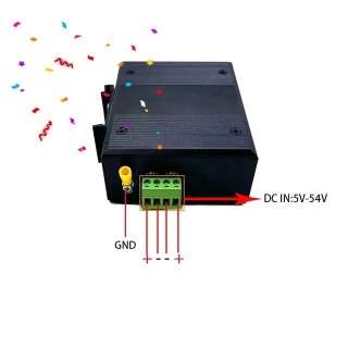 10 портов 10/100M 12V-54V Ethernet industrial swith