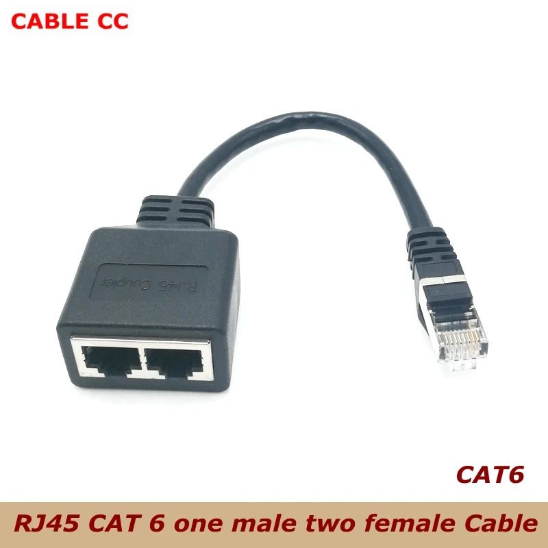 Sakkiz yadroli tarmoq kabeli distribyutori bir nuqtali ikkita adapter Tarmoq kengaytirgichi CAT6/CAT5 RJ45 bir vaqtda IPTV keng tarmoqli internet