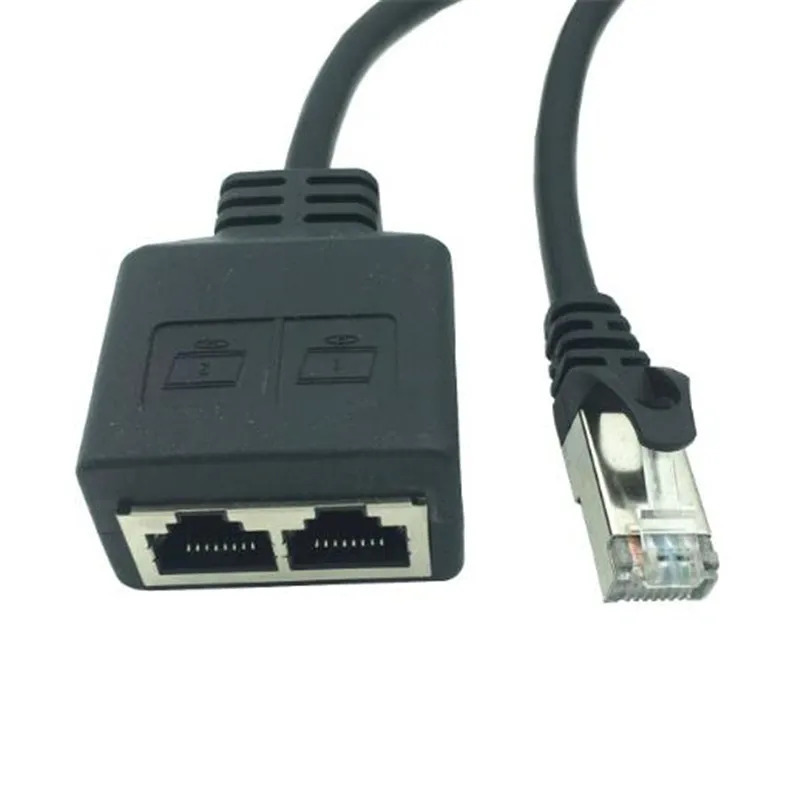 Sakkiz yadroli tarmoq kabeli distribyutori bir nuqtali ikkita adapter Tarmoq kengaytirgichi CAT6/CAT5 RJ45 bir vaqtda IPTV keng tarmoqli internet