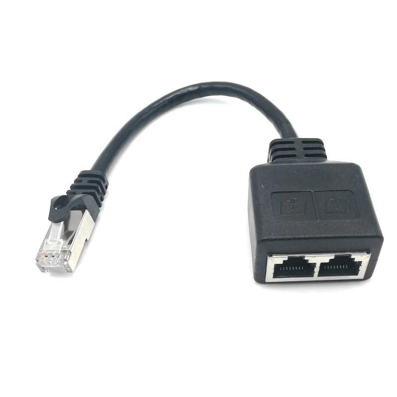 Sakkiz yadroli tarmoq kabeli distribyutori bir nuqtali ikkita adapter Tarmoq kengaytirgichi CAT6/CAT5 RJ45 bir vaqtda IPTV keng tarmoqli internet