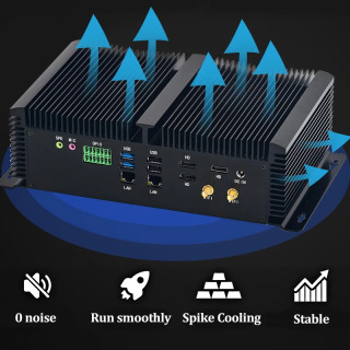 13-avlod sanoat kompyuteri i5-1335U/i7-1355U 8 COM 3*LAN 2*HDMI 1*DP RS232, 422, 485 COM USB WIFI sanoat kompyuteri