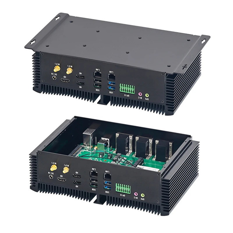 13-avlod sanoat kompyuteri i5-1335U/i7-1355U 8 COM 3*LAN 2*HDMI 1*DP RS232, 422, 485 COM USB WIFI sanoat kompyuteri