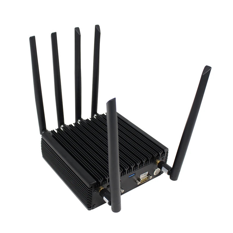 Industrial Mini PC 5G, Intel Celeron N5100, SSD 16GB + 512GB, WiFi 5, BT 4.0, Gigabit Ethernet, Windows 10 Pro, Fansiz rejim
