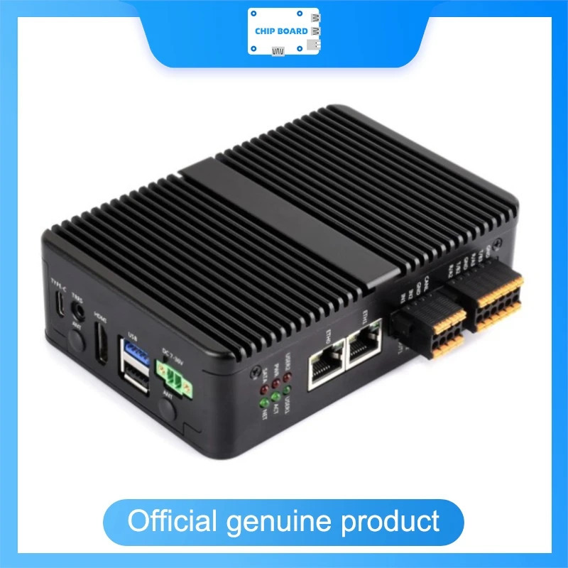 Raspberry Pi CM5 uchun ikkita Gigabit/2,5G Ethernet portlari, 4K displey va 4G/5G modulini qo'llab-quvvatlaydigan Waveshare sanoat kompyuteri