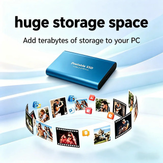 4TB tashqi qattiq disk, 8TB portativ SSD, tashqi SSD, katta xotira, kompyuter/Mac/telefon uchun yuqori tezlikda saqlash