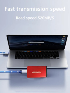 Новый внешний жесткий диск 2 ТБ Портативный SSD 4 ТБ Высокоскоростной жесткий диск 128 ТБ Массовый мобильный твердотельный накопитель USB3.1 для ноутбуков/ПК/MAC