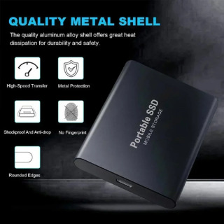 Новый внешний жесткий диск 2 ТБ Портативный SSD 4 ТБ Высокоскоростной жесткий диск 128 ТБ Массовый мобильный твердотельный накопитель USB3.1 для ноутбуков/ПК/MAC