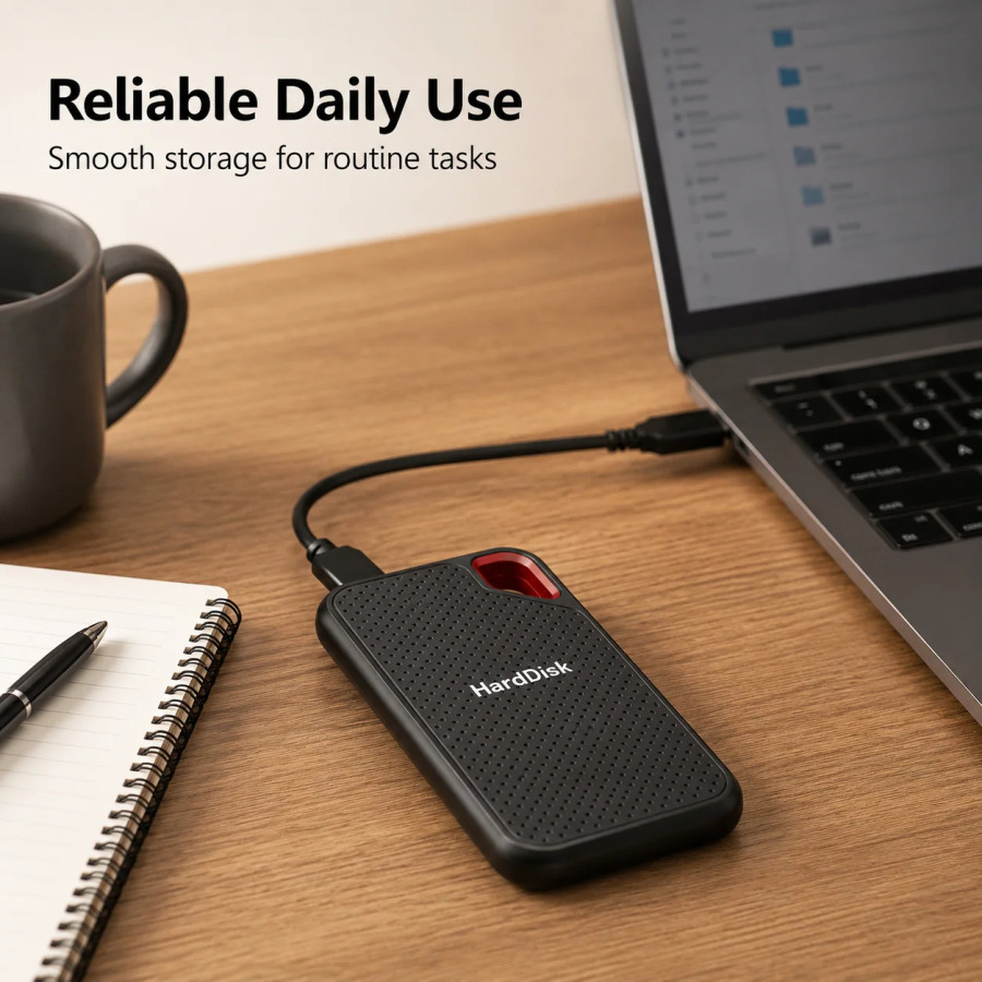 Noutbuklar, shaxsiy kompyuterlar va MacBooklar uchun tashqi SSD 1TB 2TB Type-C portativ diski