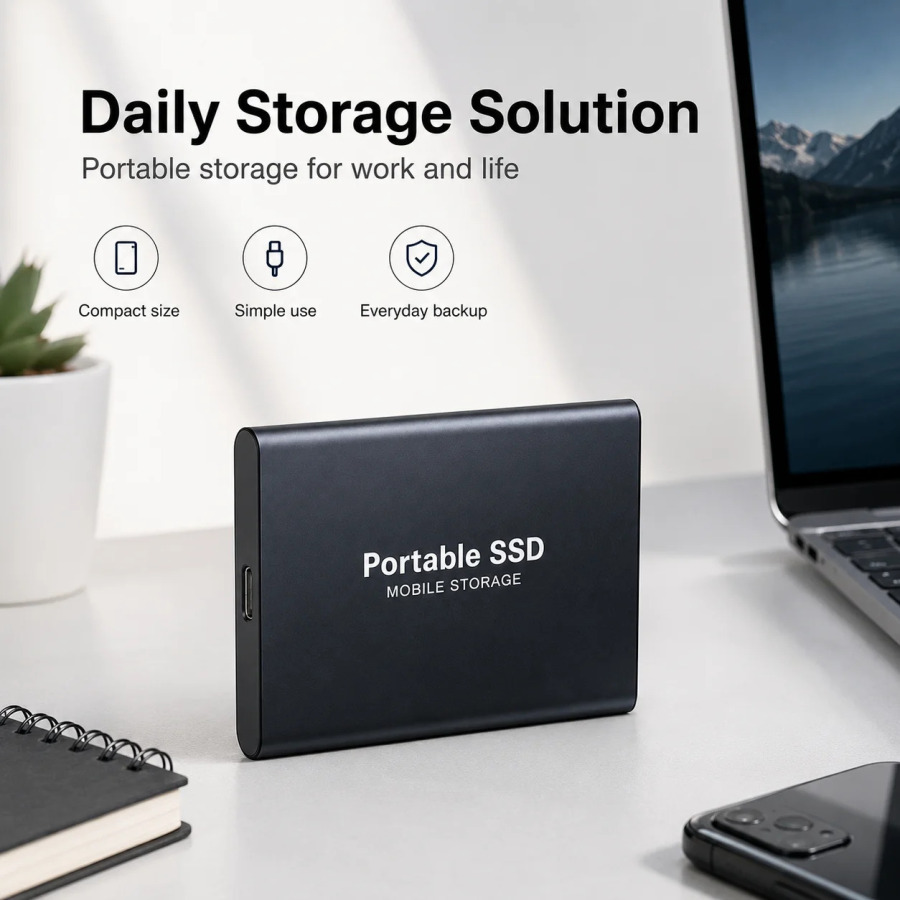 Uy ofis va kompyuter uchun tashqi portativ Type-C SSD