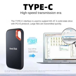 Tashqi SSD 1TB - 16TB USB 3.1 Type-C, portativ, barcha turdagi qattiq disklar bilan mos keladi