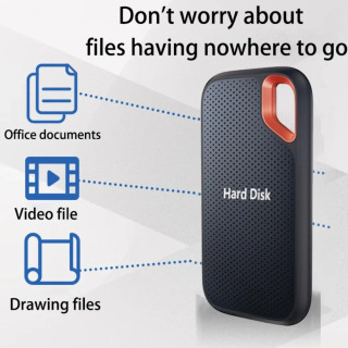 Tashqi SSD 1TB - 16TB USB 3.1 Type-C, portativ, barcha turdagi qattiq disklar bilan mos keladi