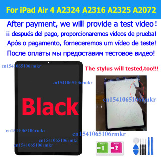 ЖК-дисплей для планшета Apple iPad Air 4, 4-го поколения, 10,9 дюйма, Air4, 2020 A2324 A2325 A2072 A2316, сенсорный экран в сборе, замена планшета черный
