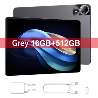 НОВЫЙ 14-дюймовый планшетный ПК с большим экраном 1920x1200 IPS, процессором T616, 16+512 ГБ памяти, Android 15.0, 4G LTE, для игр и рисования, со стилусом. БЕЛЫЙ Пакет 3