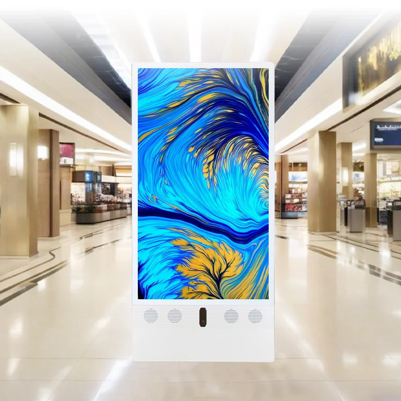 Портативный подвижный интеллектуальный цифровой дисплей для вывесок на батарейках, напольное рекламное оборудование