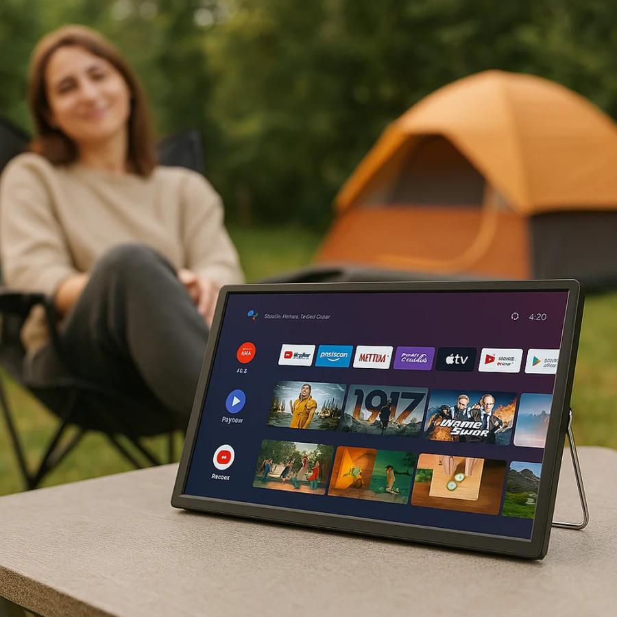 Портативный цифровой смарт-телевизор Wi-Fi, мини-светодиодный телевизор GTV Google TV с FM-радио DVB-T2/ATSC/ISDB