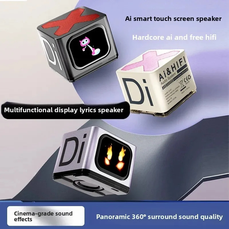 Портативная мини-колонка Bluetooth с беспроводным подключением, сенсорным экраном и легким весом