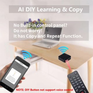 Умный ИК-пульт Дистанционного Управления Tuya Smart Life С Wi-Fi Для Домашней Автоматизации, Заменяет Пульты Для ТВ, DVD