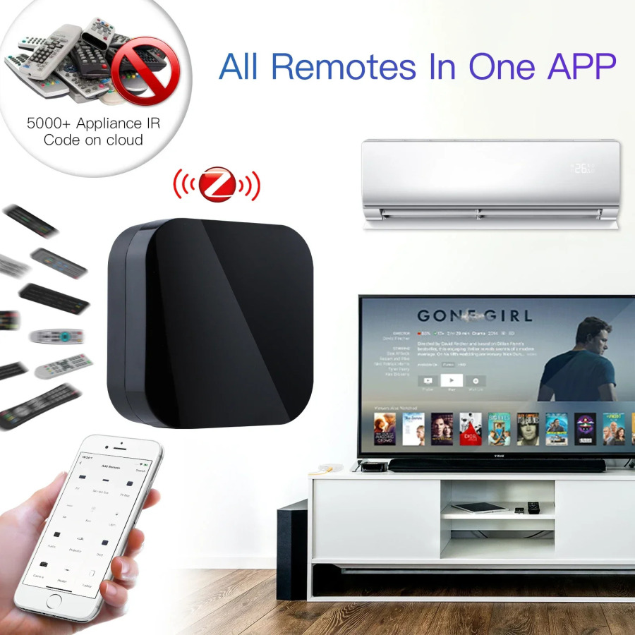 MOES Tuya ZigBee Smart ИК-пульт дистанционного управления Универсальный инфракрасный пульт дистанционного управления для умного дома работает с Alexa Google Home