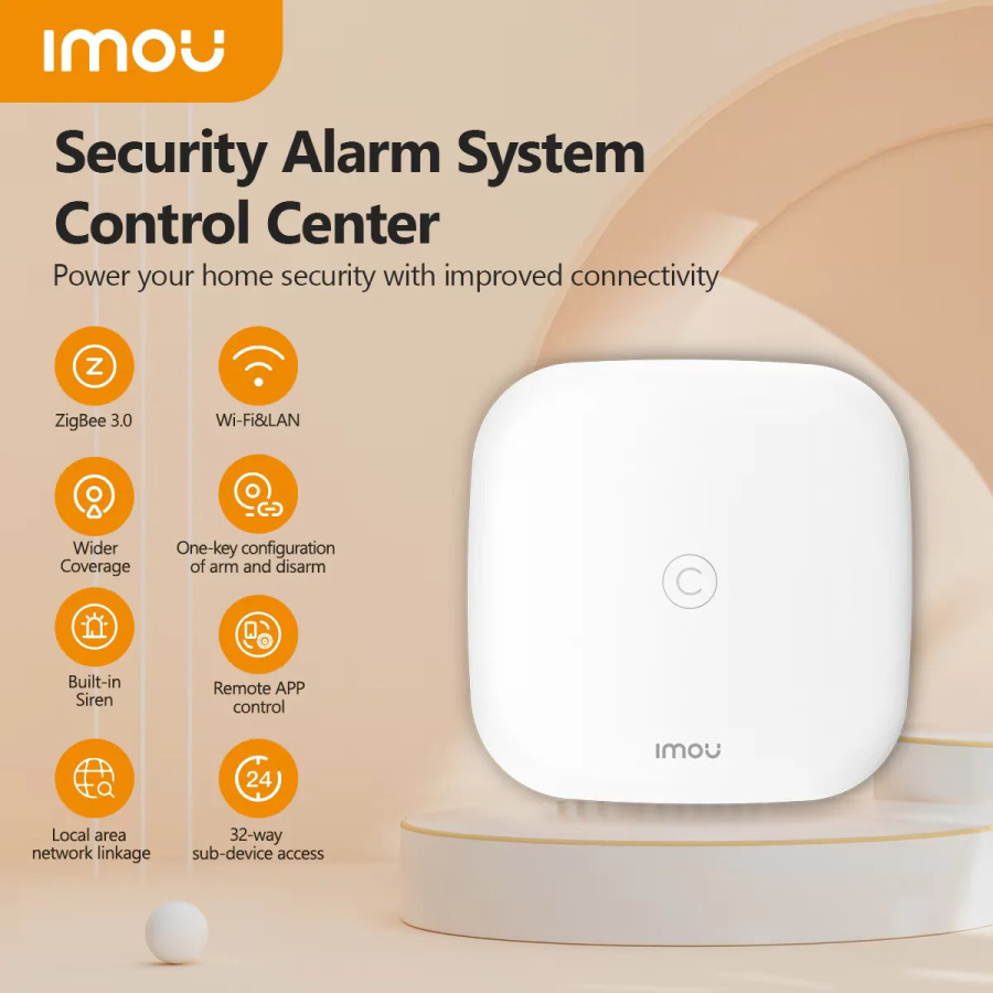 IMOU Smart Gateway Hub Проводной и беспроводной пульт дистанционного управления Wi-Fi Встроенная сирена для Alexa Google Home Smart Life ZigBee 3.0
