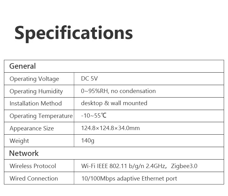 IMOU Smart Gateway Hub Проводной и беспроводной пульт дистанционного управления Wi-Fi Встроенная сирена для Alexa Google Home Smart Life ZigBee 3.0