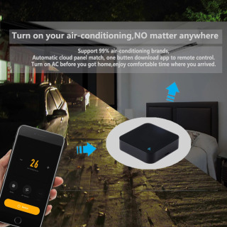 ИК-пульт дистанционного управления Smart Wi-Fi Универсальный инфракрасный Tuya для умного дома Управление для телевизора DVD AUD AC Работает с Amz Alexa Google Home