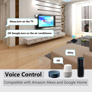 ИК-пульт дистанционного управления Smart Wi-Fi Универсальный инфракрасный Tuya для умного дома Управление для телевизора DVD AUD AC Работает с Amz Alexa Google Home