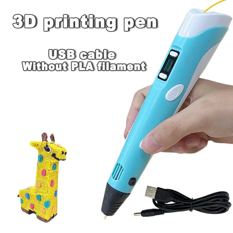 3D Ручка для печати DIY трехмерная картина детские игрушки Забавный камуфляж с ЖК-экраном совместимые PLA нити игрушки подарок