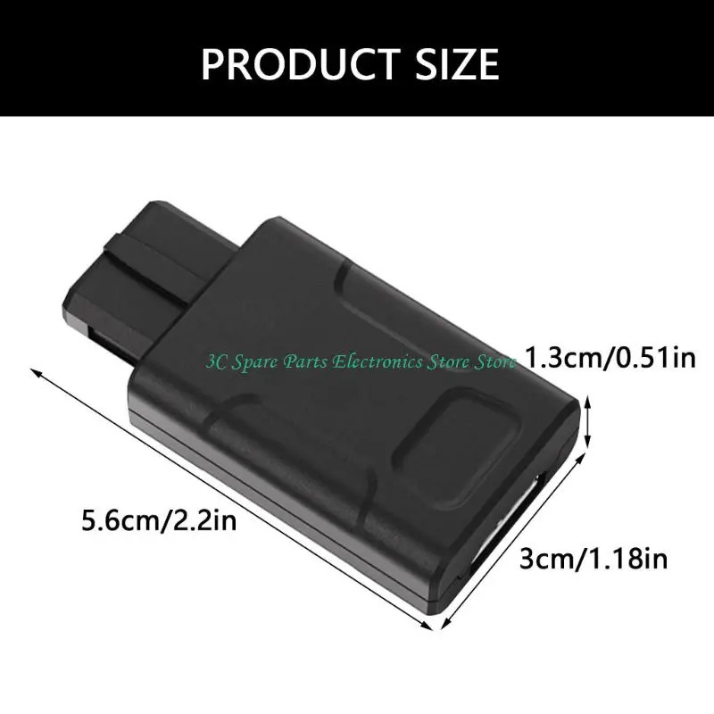 O'yin konsoli uchun SZ adapteri 720P konvertor adapteri, almashtiriladigan 4:3/16:9 o'yin aksessuarlari