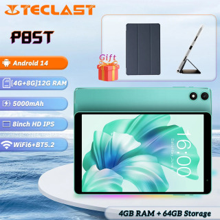 Teclast P85T planshet kompyuteri 8 dyuymli 1280*800 IPS/Android 14/4GB RAM/64GB ROM/Allwinner A523 8 yadroli/Mali-G57 GPU/5000mA/soat/WiFi6+BT5.2 БЕЛЫЙ