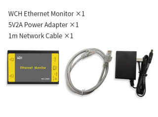 WCH Ethernet-монитор Сетевой сбор данных/анализ Поддержка проводной связи/программное обеспечение для сетевого монитора Золотой