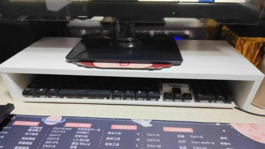 Ish stoli kompyuteri Yuqori stendli ofis stoli tokchasi Monitor ekrani saqlash uchun asosiy eslatmalar