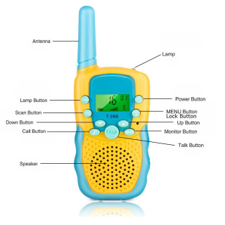 Bolalar uchun Walkie Talkies, Toza ovozli qayta zaryadlanuvchi bolalar Walkie Talkies, 3-12 yoshli bolalar uchun ideal tug'ilgan kun kechasi, ochiq havoda sarguzasht, lager, piyoda sayohat