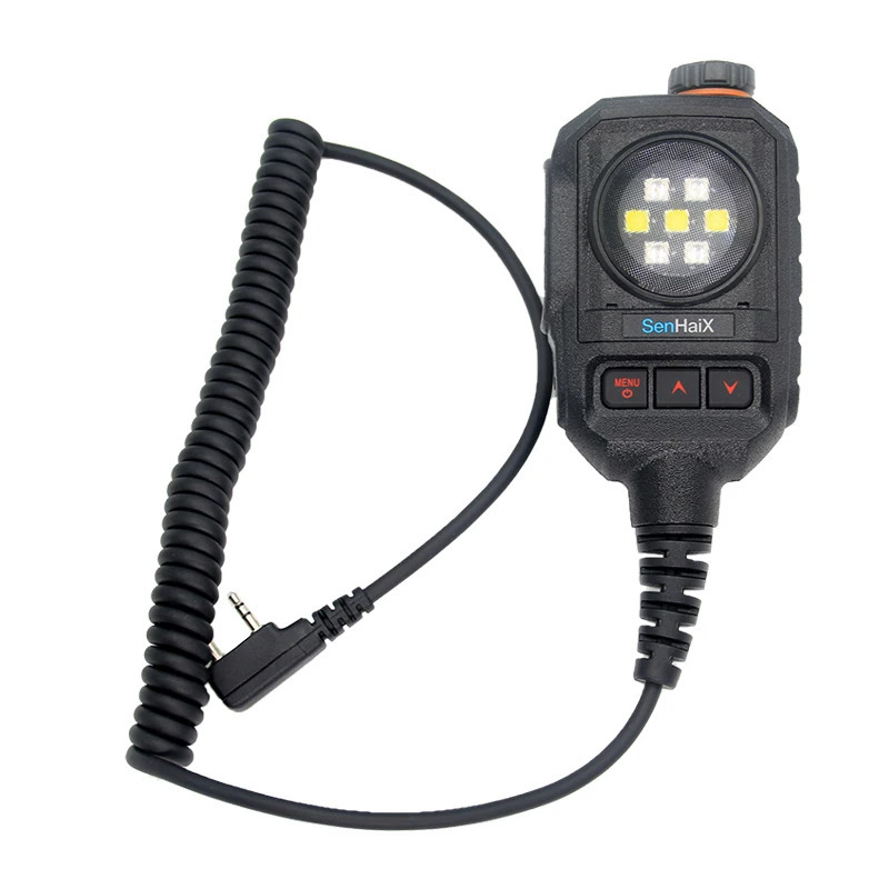 Walkie Talkie yelkali mikrofon Sennheix 8800 8600 Quansheng UV-K5 UV-K6 K-tipli ikki tomonlama radio mikrofoni uchun mos keladi