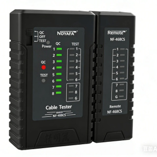 Настраиваемый тестер сетевых кабелей NOYAFA NF-468CS с одним разъемом RJ45/RJ11, инструмент для поиска линий, работающий от батареек зеленый