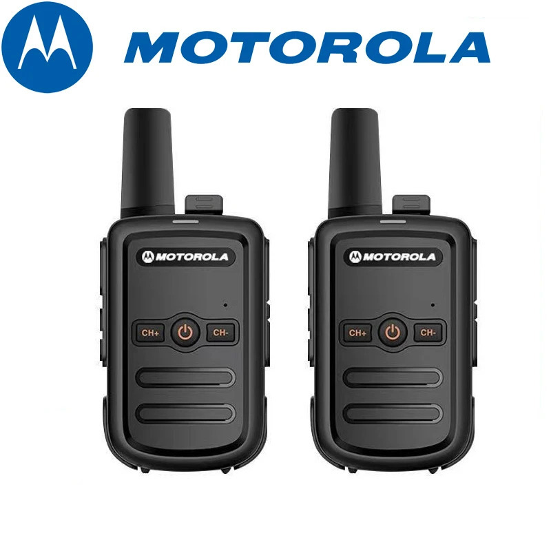 Original Motorola Walkie Talkie 2 to'plami, ochiq havoda lager uchun mini Walkie Talkie, engil va ixcham.