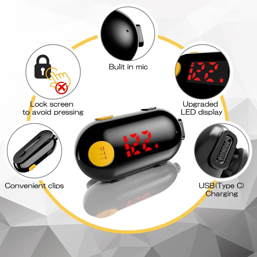 Super walkie talkie 400-470MHz 0,5W marjonli radio ikki tomonlama radio radiosi
