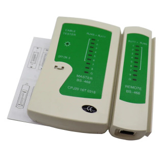 Тестер сетевого кабеля RJ45 RJ11 RJ12 CAT5 UTP LAN-кабель Тестер телефонной линии Детектор Инструменты для удаленного тестирования Сеть зеленый