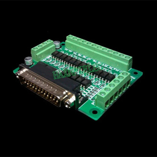 CNC Parallel Port interfeysi paneli Fotoelektrik izolyatsiya DC 5V qo'llab-quvvatlash KCAM4 EMC2/linuxCNC