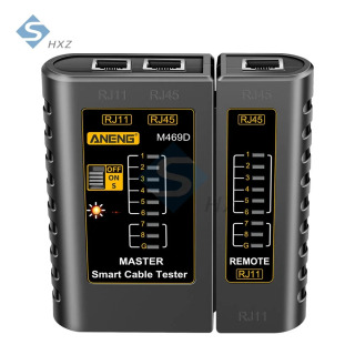 M469D Тестер сетевого кабеля RJ45 + RJ11 Тестер соединительного кабеля Ethernet UTP Тестер сетевого кабеля Сетевой инструмент Инструменты для ремонта сети КРАСНЫЙ