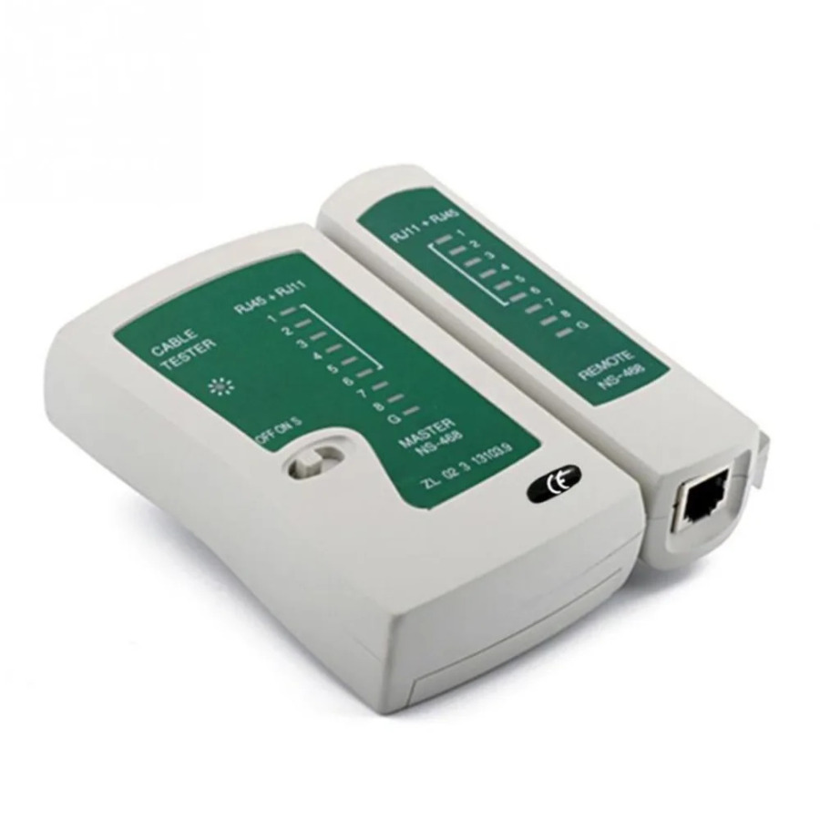 Tarmoq kabeli sinov qurilmasi RJ45, RJ11, RJ12, Cat5, UTP, LAN, masofaviy kabel sinovi