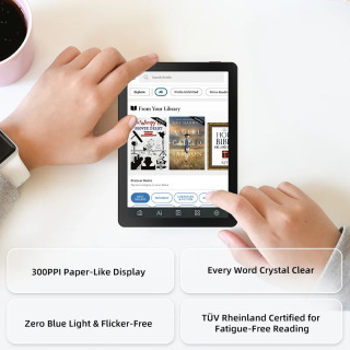 Bigme B6 E-Book Reader 6 dyuymli E-Ink E-Book Reader 36-darajali old yorugʻlik oʻrnatilgan Android 14 Google Play OS 4+64GB Reader