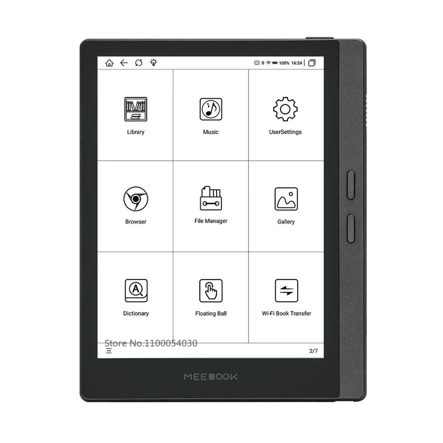 Meebook M7 elektron o'quvchi, 6,8 dyuym, HD E-siyoh ekrani 300PPI, Android 11, ochiq tizim, 32 GB operativ xotira va jismoniy tugmalar