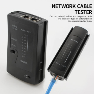 Тестер Сетевых Кабелей Для RJ11, RJ12, LAN, RJ45, Cat5, Cat5e, Cat6, Cat6a, Cat7, UTP/STP, С Поддержкой Телефонных Кабелей RJ11
