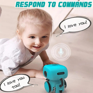 Emo Robot Intelligent Robots Rus Ingliz Ispan versiyasi Ovozli va Sensorli Boshqaruv O'yinchoqlari Interaktiv Ta'lim Bolalar O'yinchoqlari G