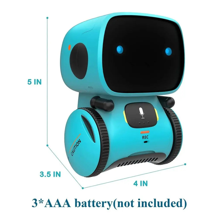 Emo Robot Intelligent Robots Rus Ingliz Ispan versiyasi Ovozli va Sensorli Boshqaruv O'yinchoqlari Interaktiv Ta'lim Bolalar O'yinchoqlari G