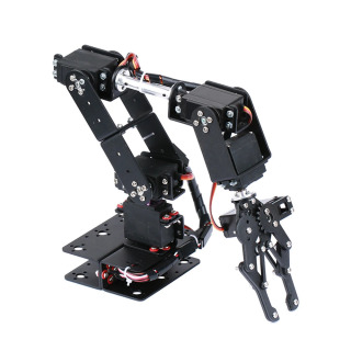 Arm 6DOF roboto to'plami, qo'l bilan dasturlashtiriladigan robot, o'quv qo'llanmasi bilan ochiq kodli dasturlashtiriladigan robot, 180 daraja analog motor