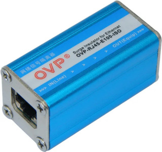 Модуль блока контроля сети 100M Гигабитный сетевой изолятор сигнала OVP-RJ45-E100-ISO БЕЛЫЙ